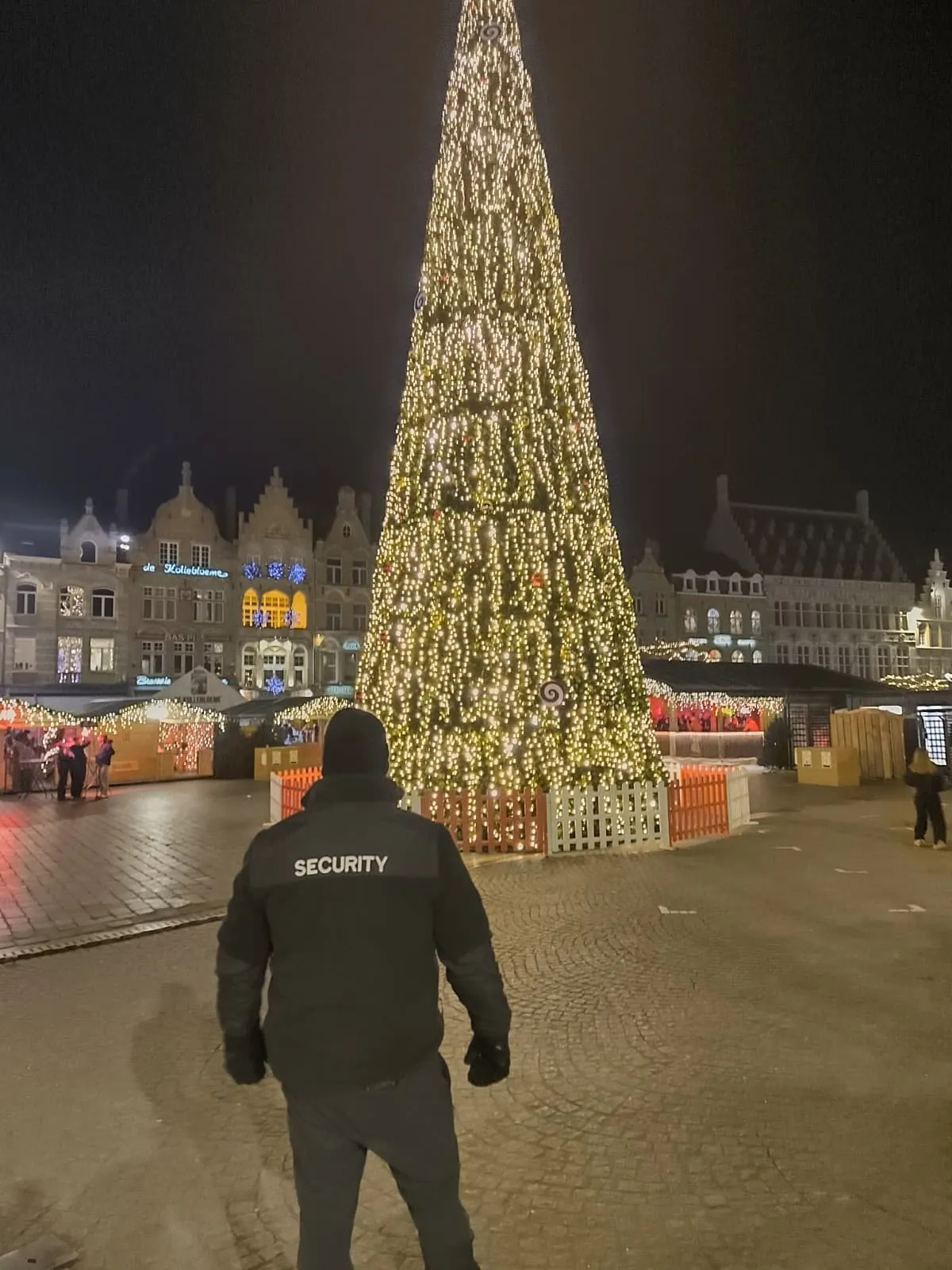 Statische bewaking op de kerstmarkt in Brugge door KG Security